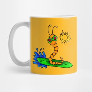 surfer worm Mug